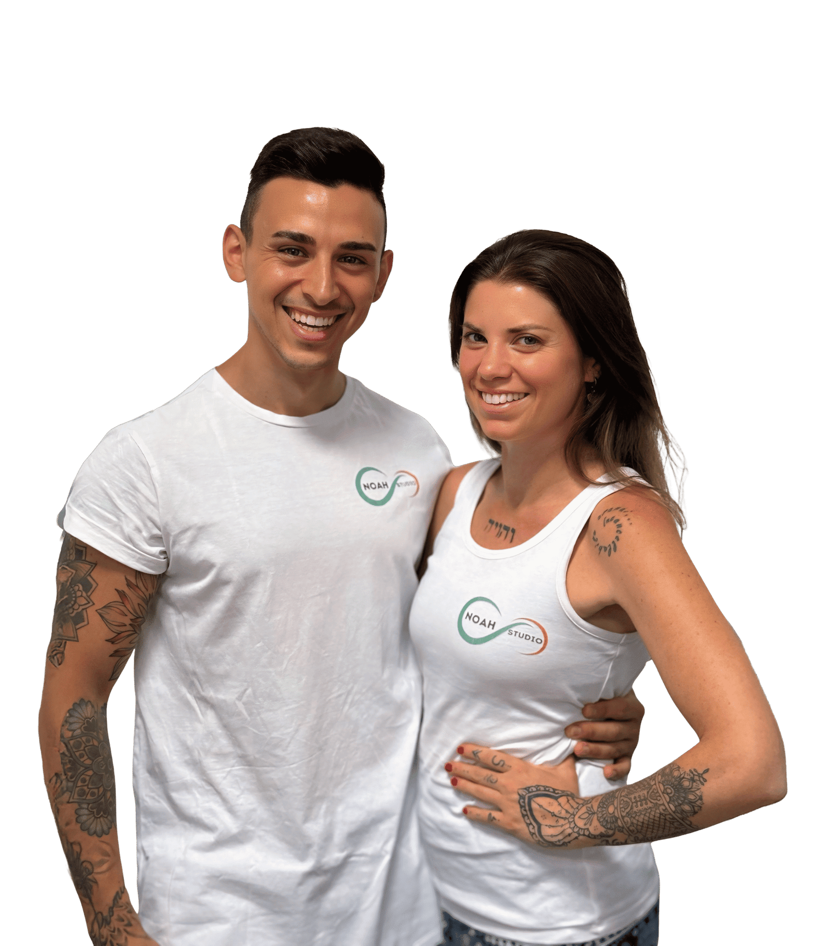 Coppia istruttori fitness olistico Noah Studio Magenta allenamento personalizzato