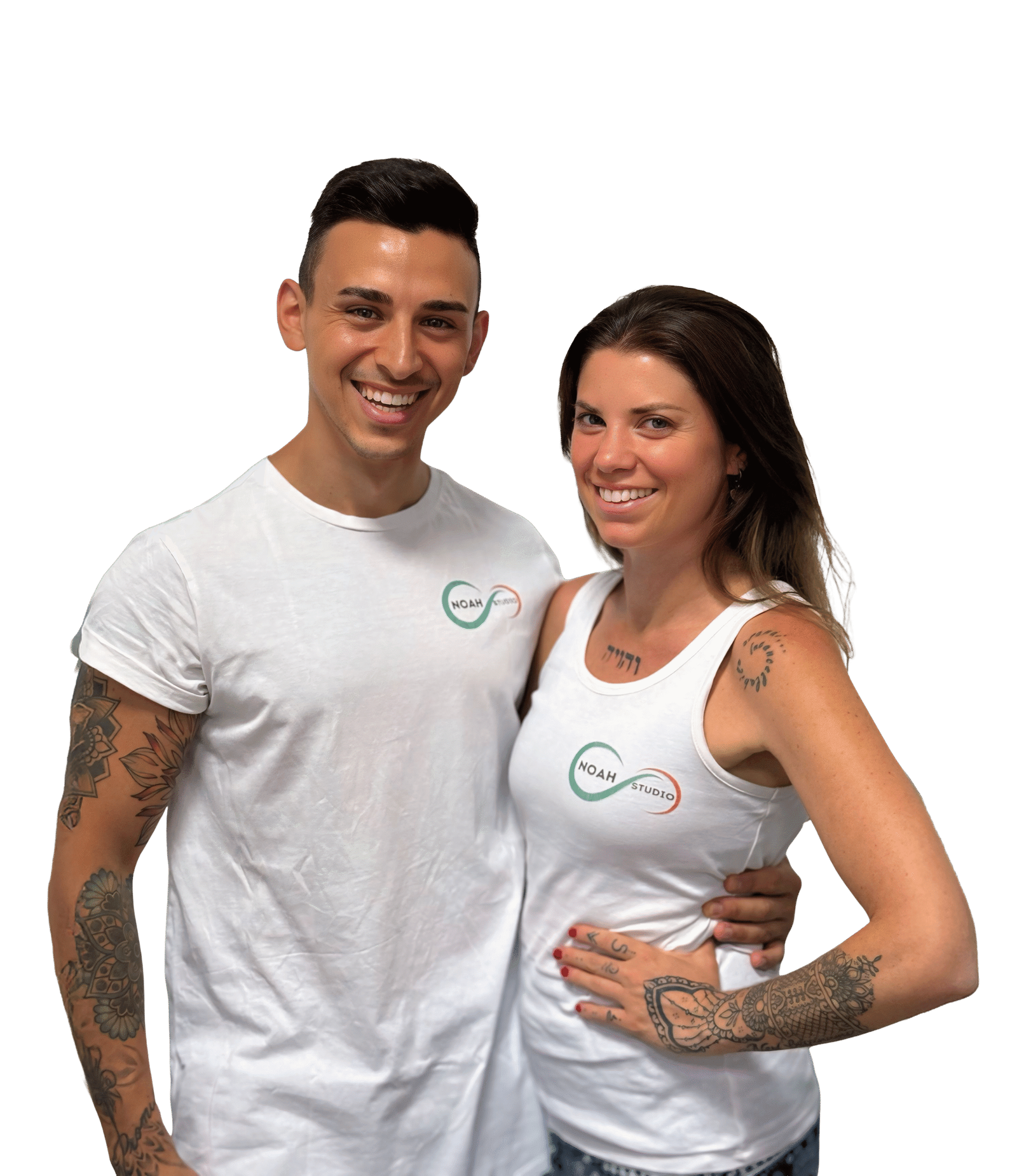 Coppia istruttori fitness olistico Noah Studio Magenta allenamento personalizzato